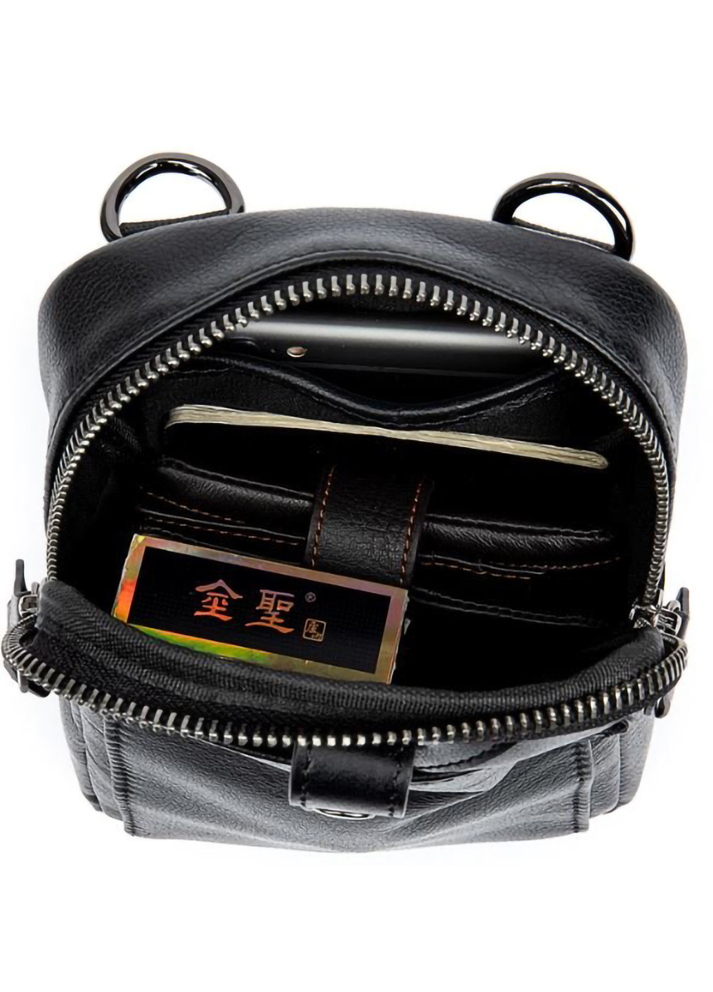 Компактная сумка из натуральной кожи 12,5х21х5 см Vintage (253490401)