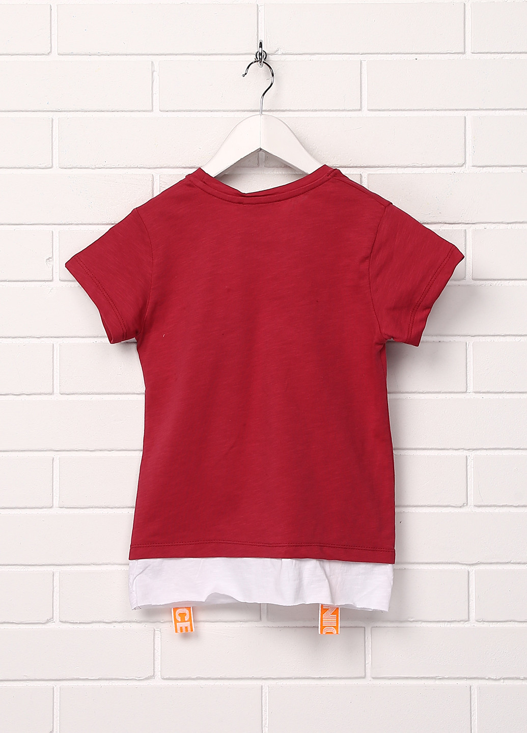 Светло-бордовая летняя футболка с коротким рукавом Watch Me