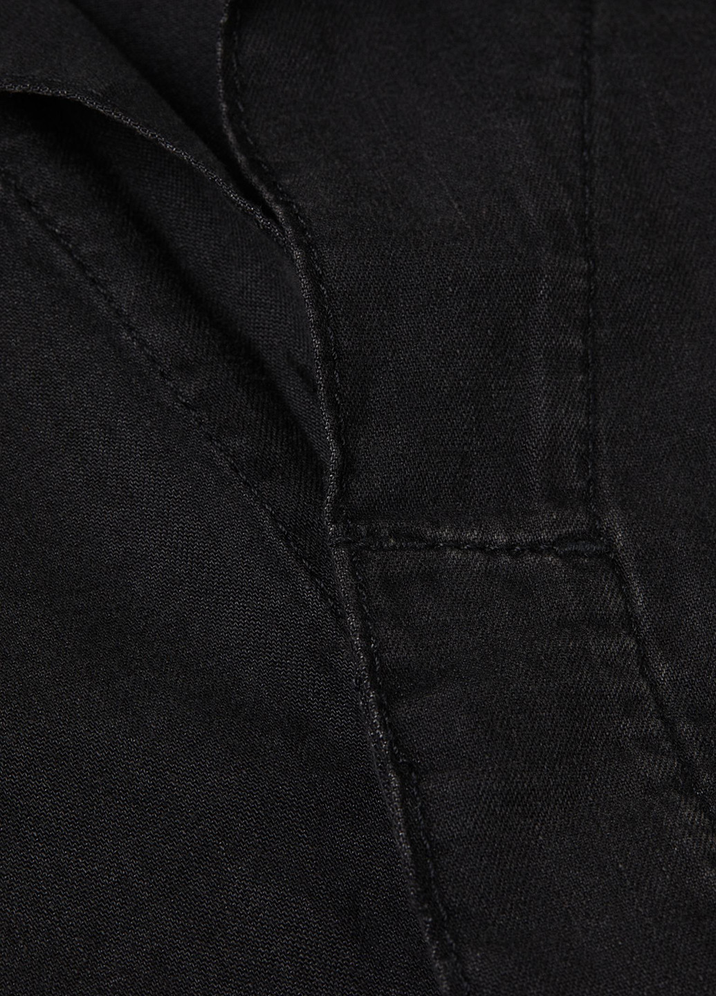 Комбінезон H&M комбінезон-шорти однотонний чорний джинсовий бавовна