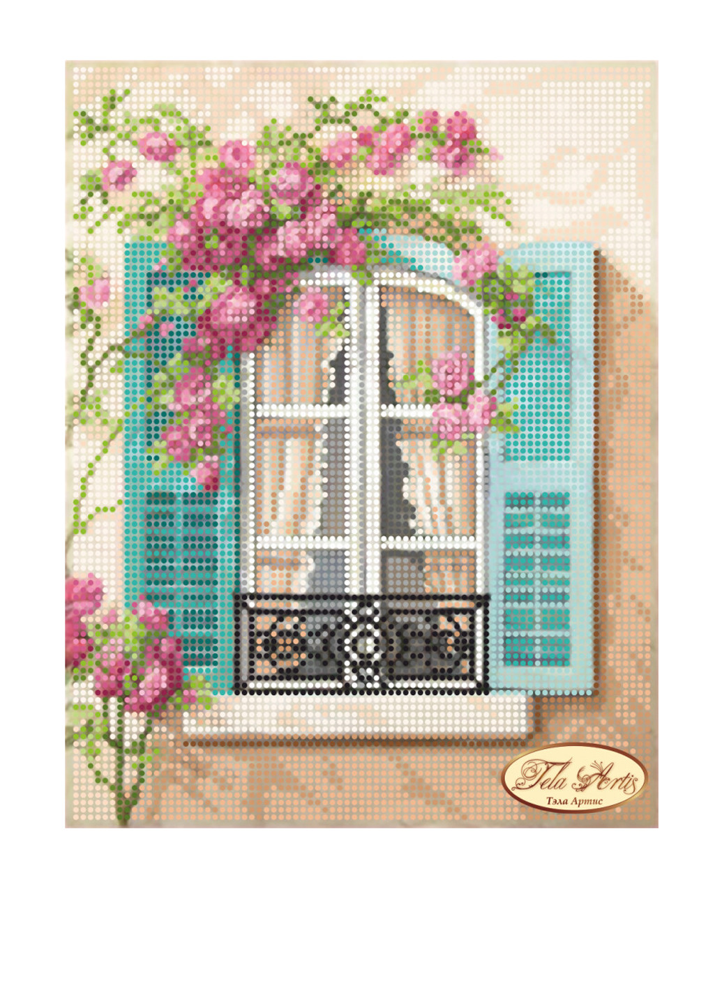 Схема для вишивання бісером Вікно до Парижа, 17х22 см Tela Artis (286320193)