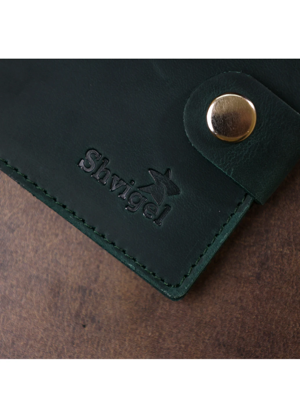 Гаманець шкіряний 11х9х1 см Shvigel (253490648)