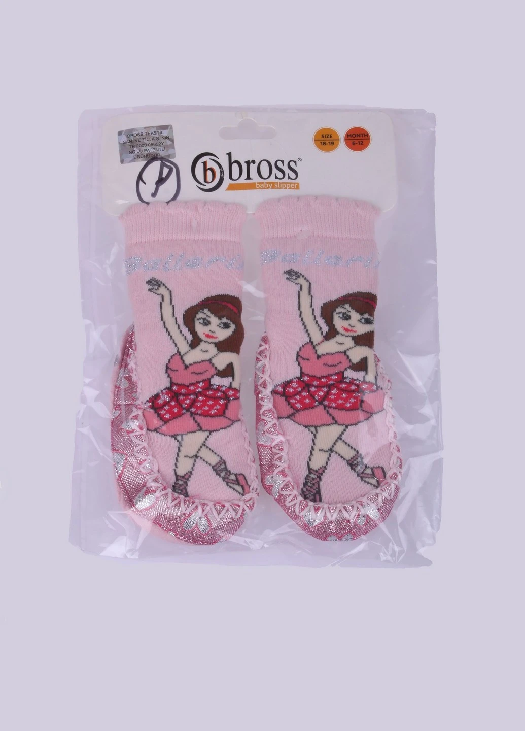 Розовые тапочки Bross