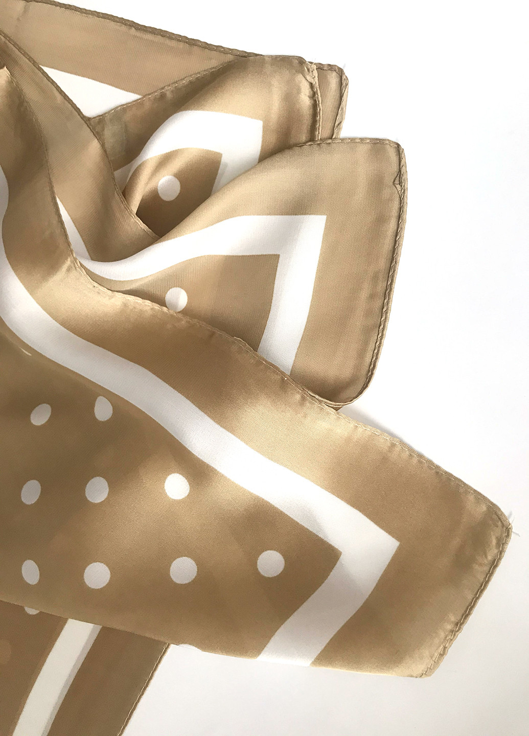 Стильный изящный платок,70*70см Mulberry полоска золотой пляжный атлас