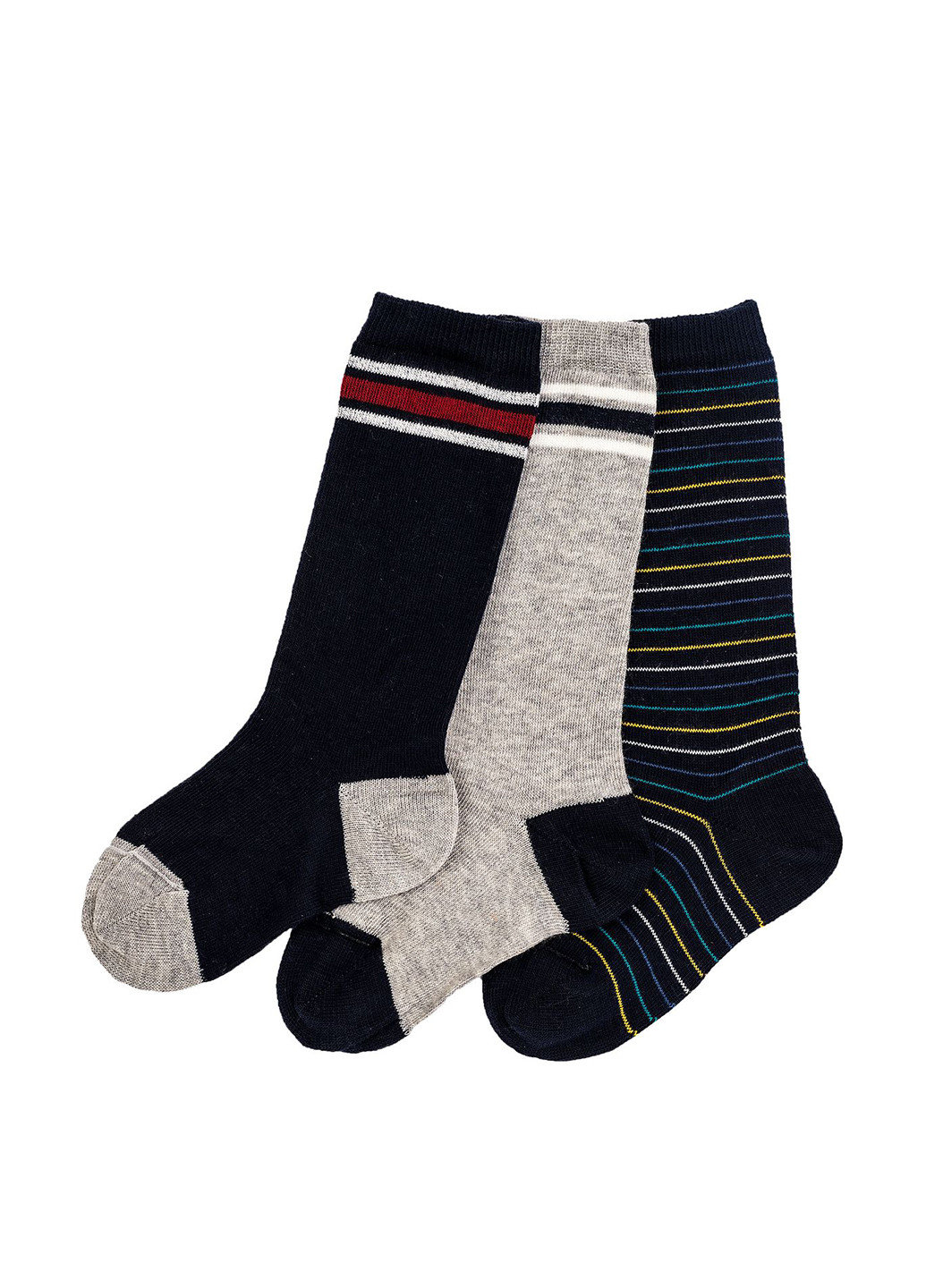 Комбинированные носки (3 пары) Chicco полоска демисезон (251184897)