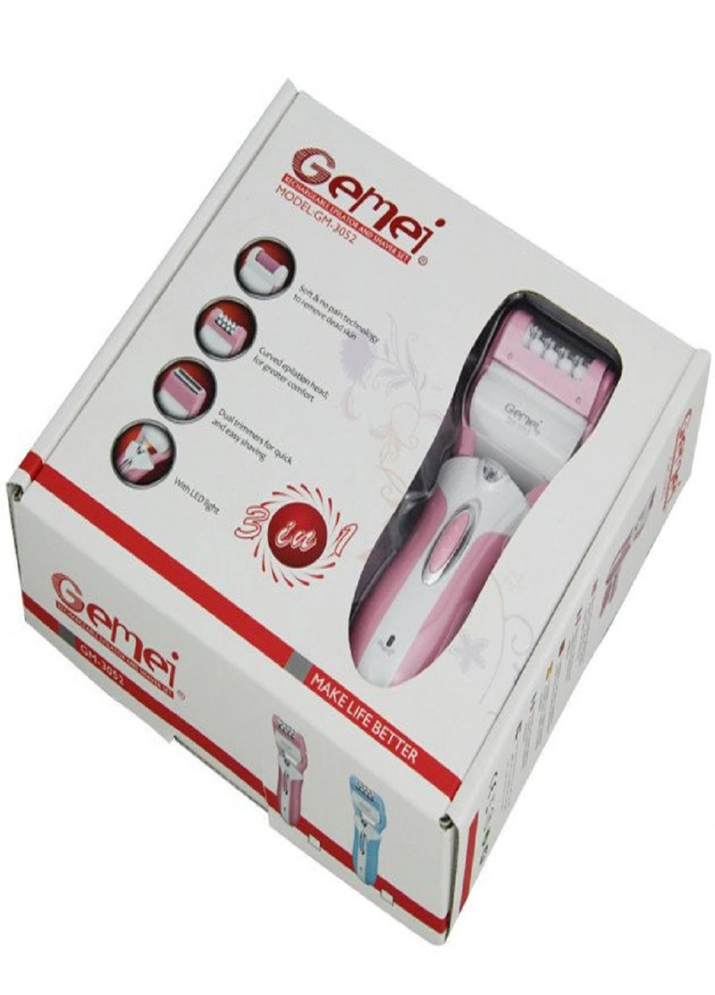 Епілятор домашній 3в1 GM-3052 3Вт Gemei (253395880)