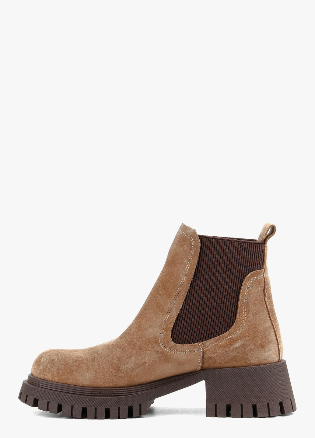 Осенние ботинки челси Le'BERDES на тракторной подошве из натуральной замши