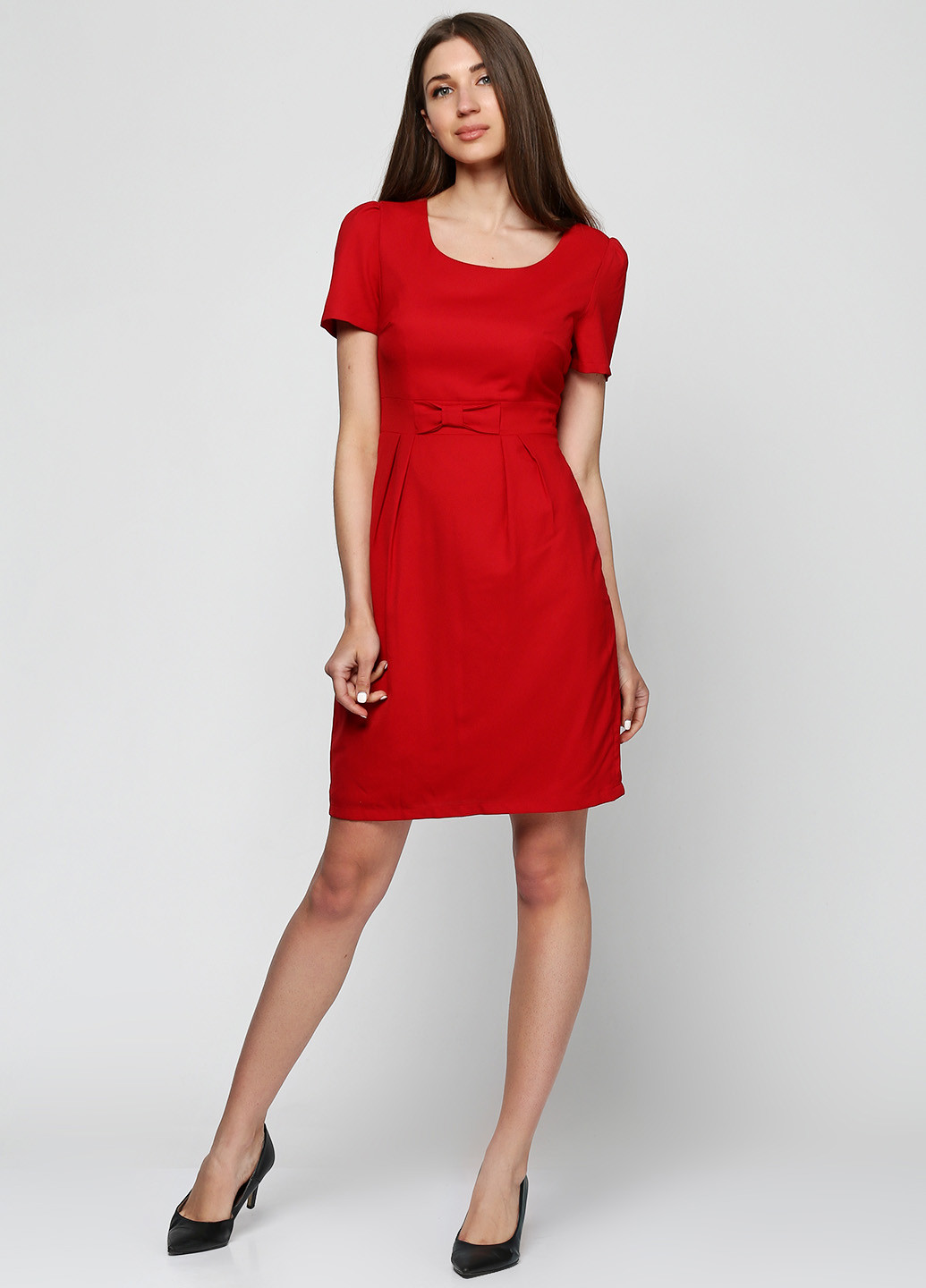 Красное кэжуал платье Uttam Boutique однотонное