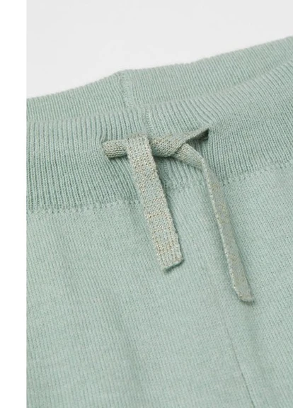 Спортивный костюм из тонкой вязки (джемпер и брюки) 140 см 9-10 г. Светло-зеленый H&M 9S687 (252297994)