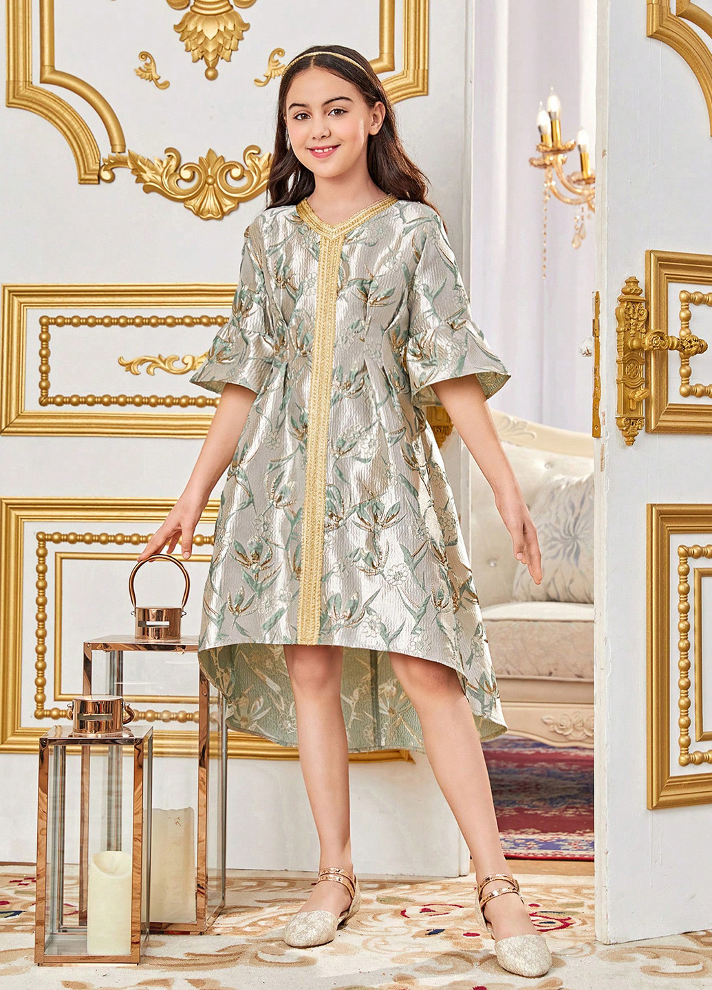 Комбинированное платье SHEIN (316734189)