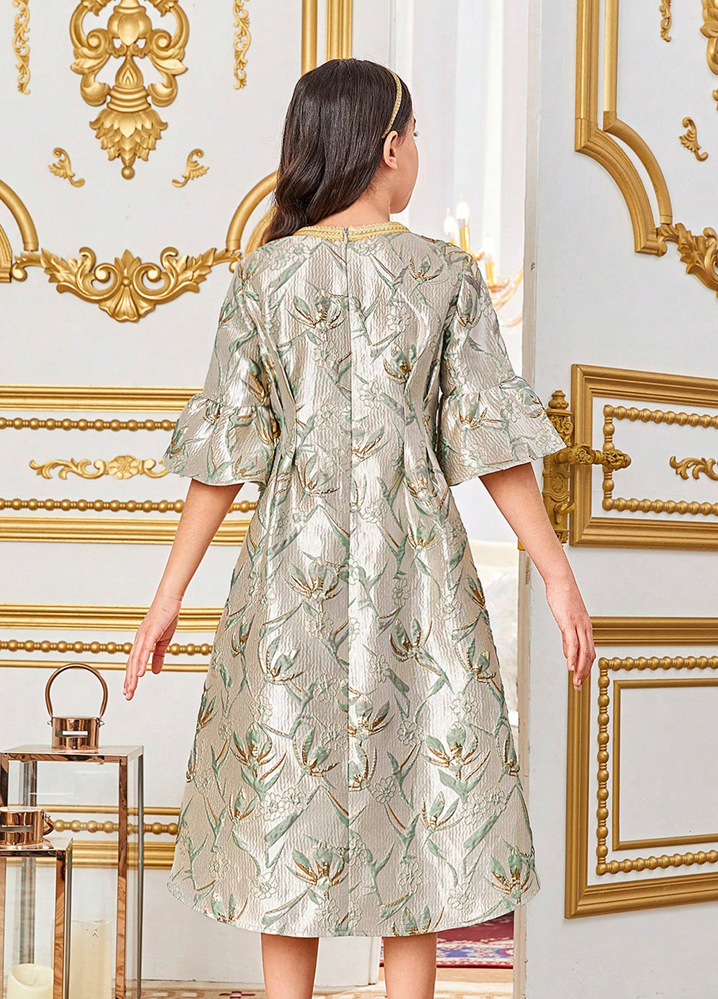 Комбинированное платье SHEIN (316734189)