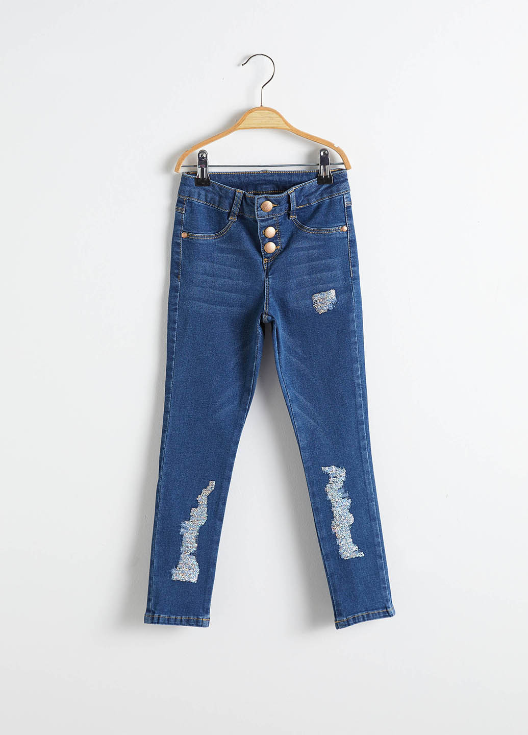 Синие демисезонные скинни джинсы LC Waikiki
