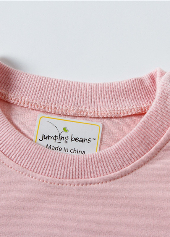Jumping Beans свитшот для девочки сова анималистичный розовый кэжуал хлопок