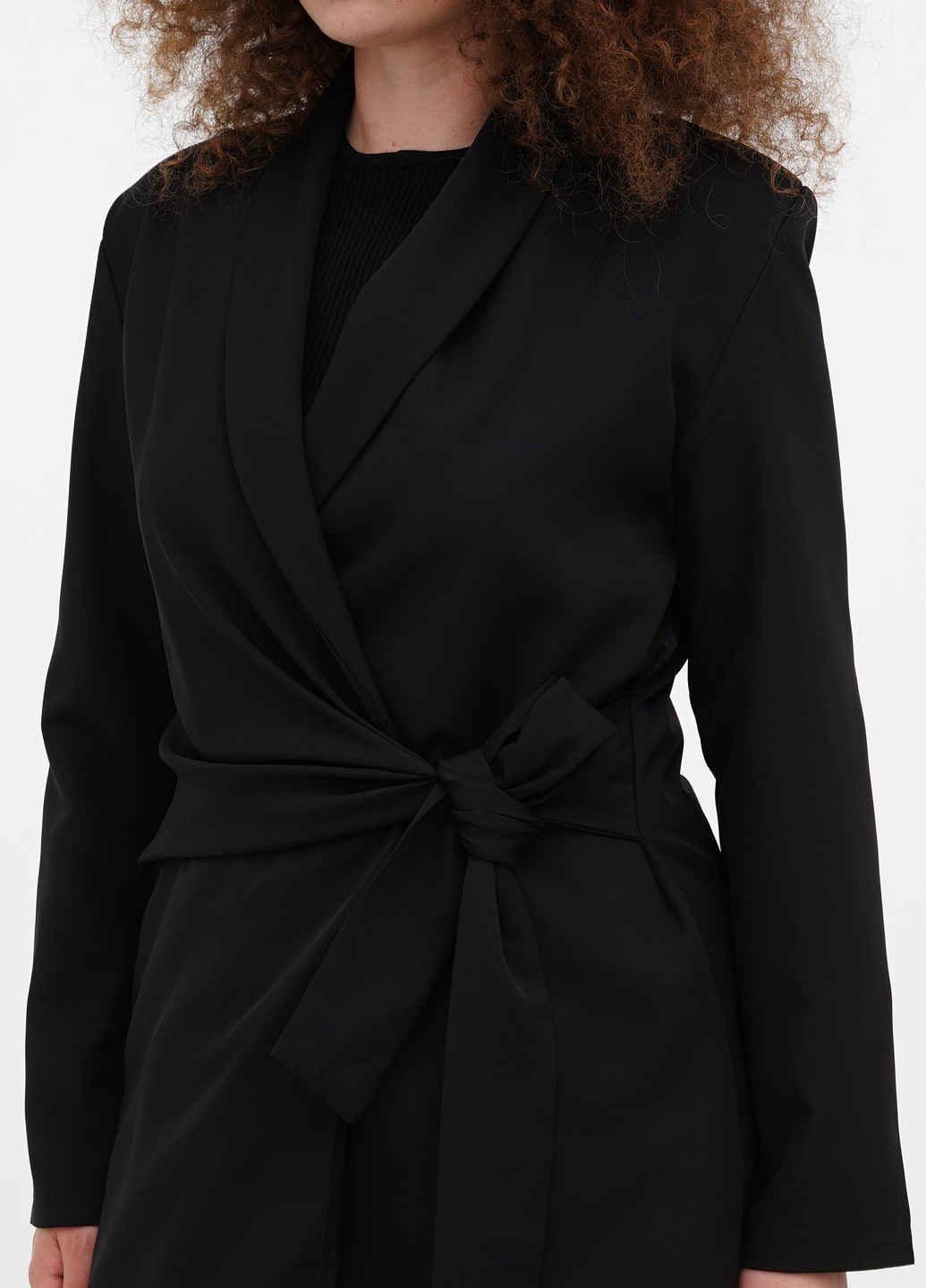 Черное кэжуал платье платье-жакет Boohoo однотонное