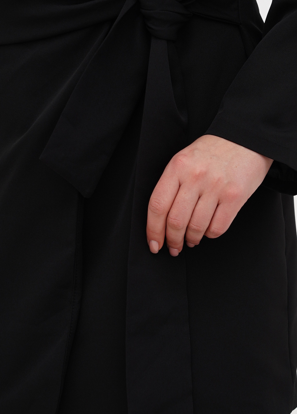 Черное кэжуал платье платье-жакет Boohoo однотонное