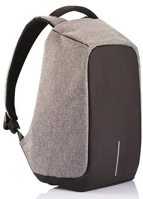 Уникальный рюкзак противоворов под ноутбук Бобби Bobby с USB/с защитой от краж Серый No Brand (253919397)