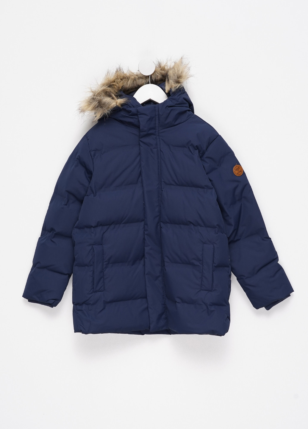 Темно-синій зимній Пуховик Cool Club