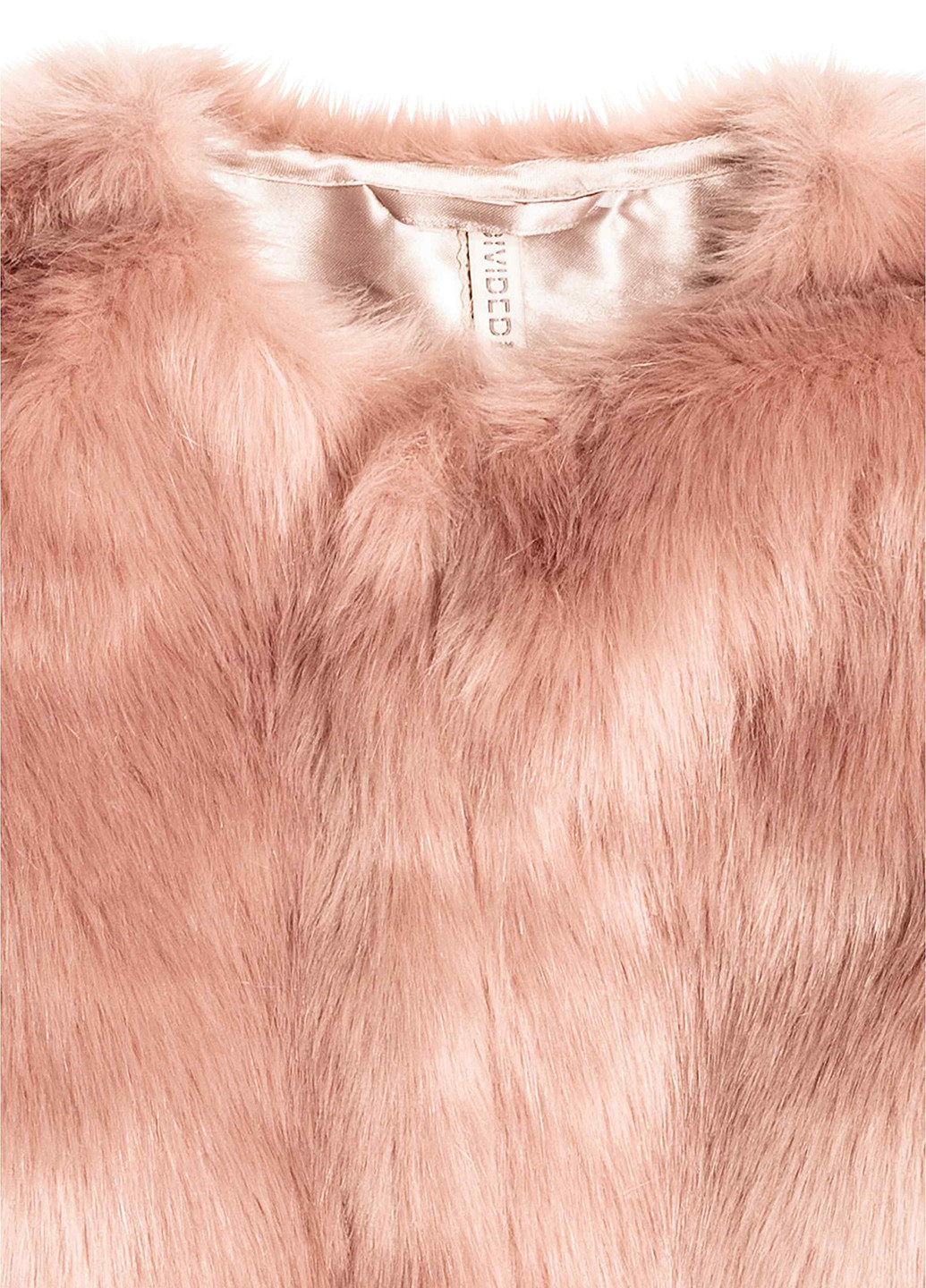 Шуба H&M бледно-розовая кэжуал