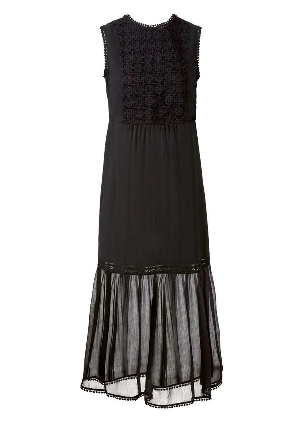 Черное кэжуал платье а-силуэт Esmara однотонное