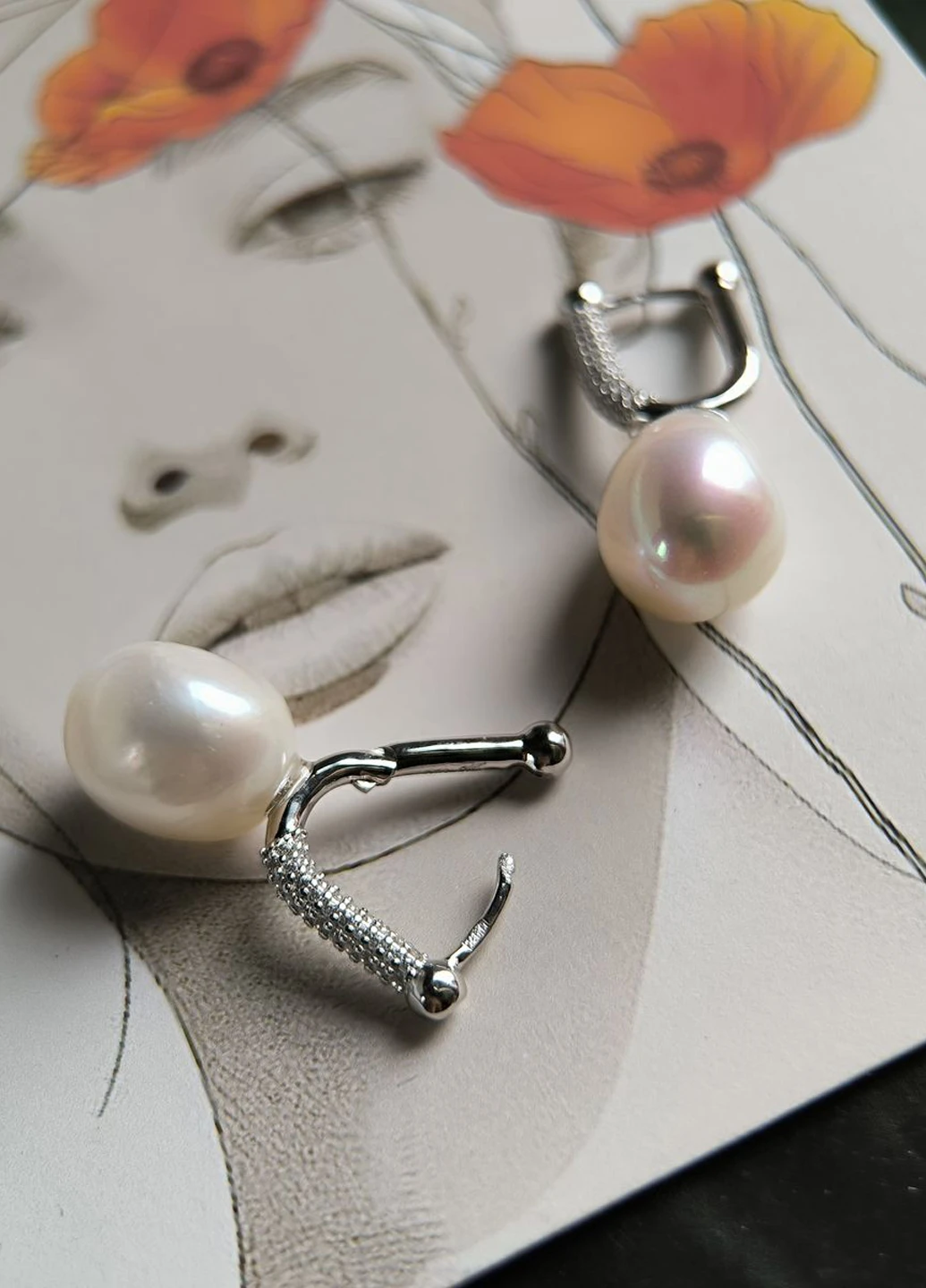 Серьги Silver Flame (350941545)