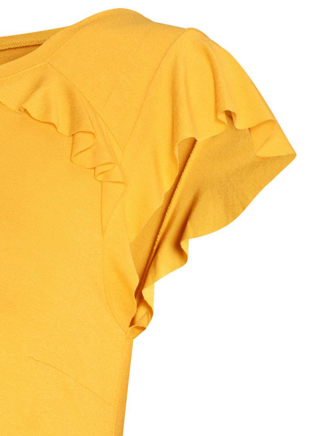 Желтая летняя футболка для беременных H&M