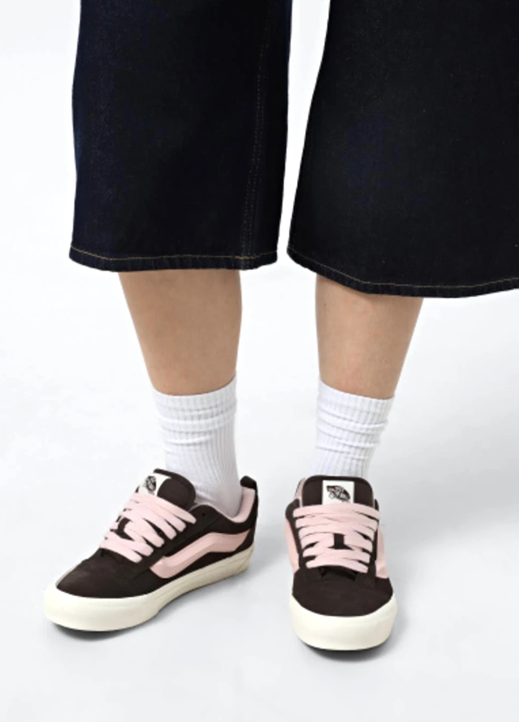 Коричневі кеди vn000d75o3n1 Vans Knu Skool Pop Sepia Rose