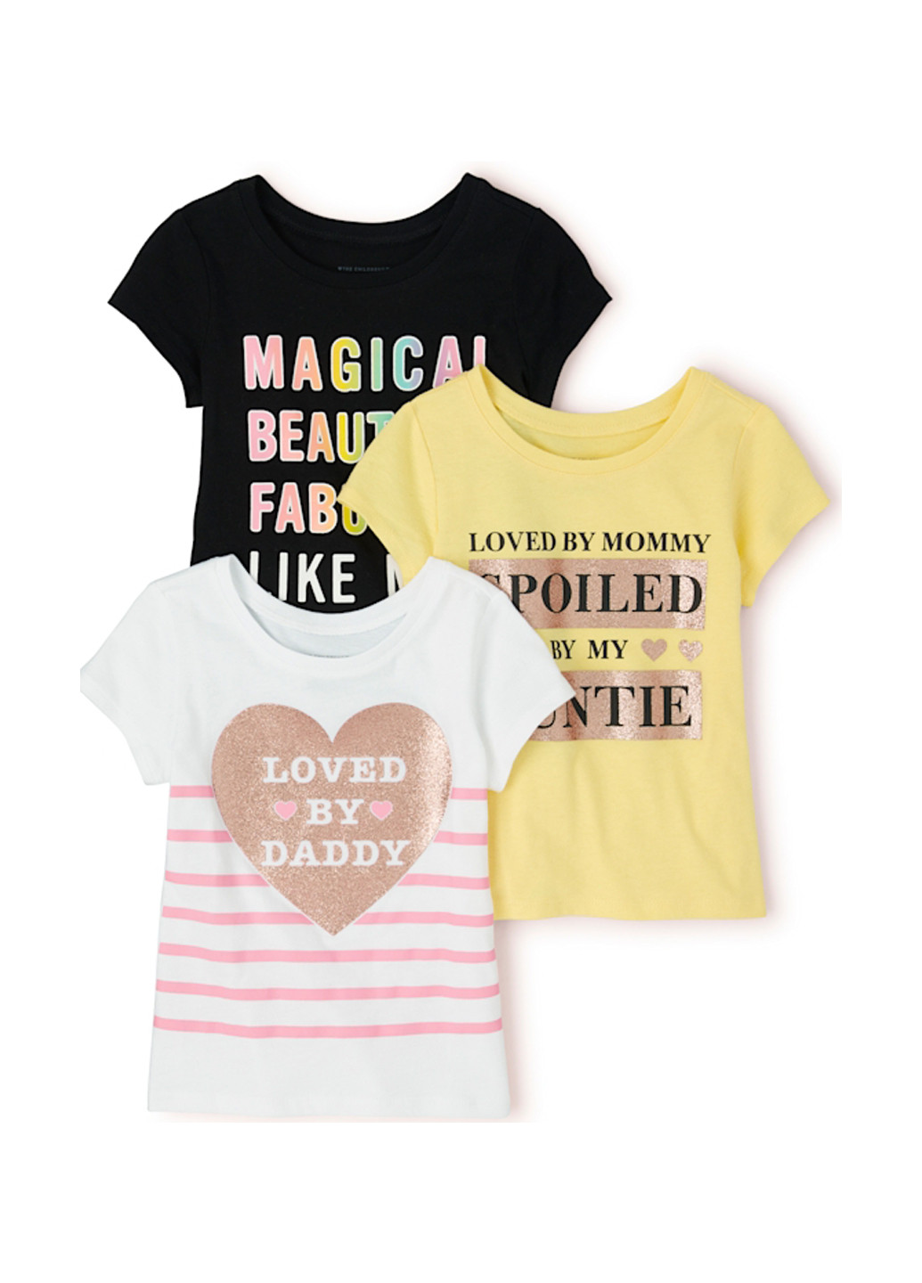 Комбинированная летняя футболка (3 шт.) The Children's Place