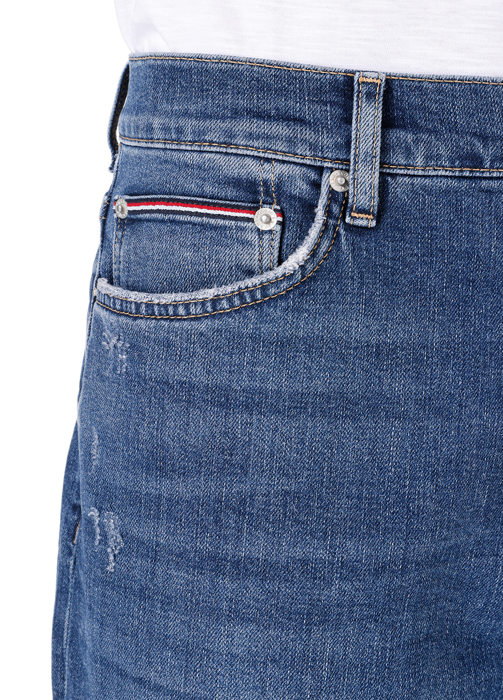 Синие демисезонные прямые джинсы Colin's