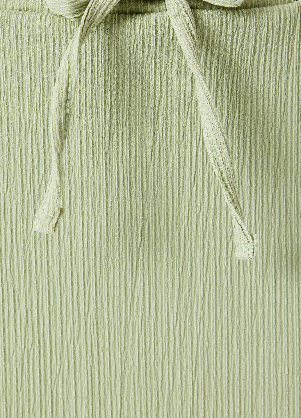 Мятная кэжуал однотонная юбка KOTON а-силуэта (трапеция)