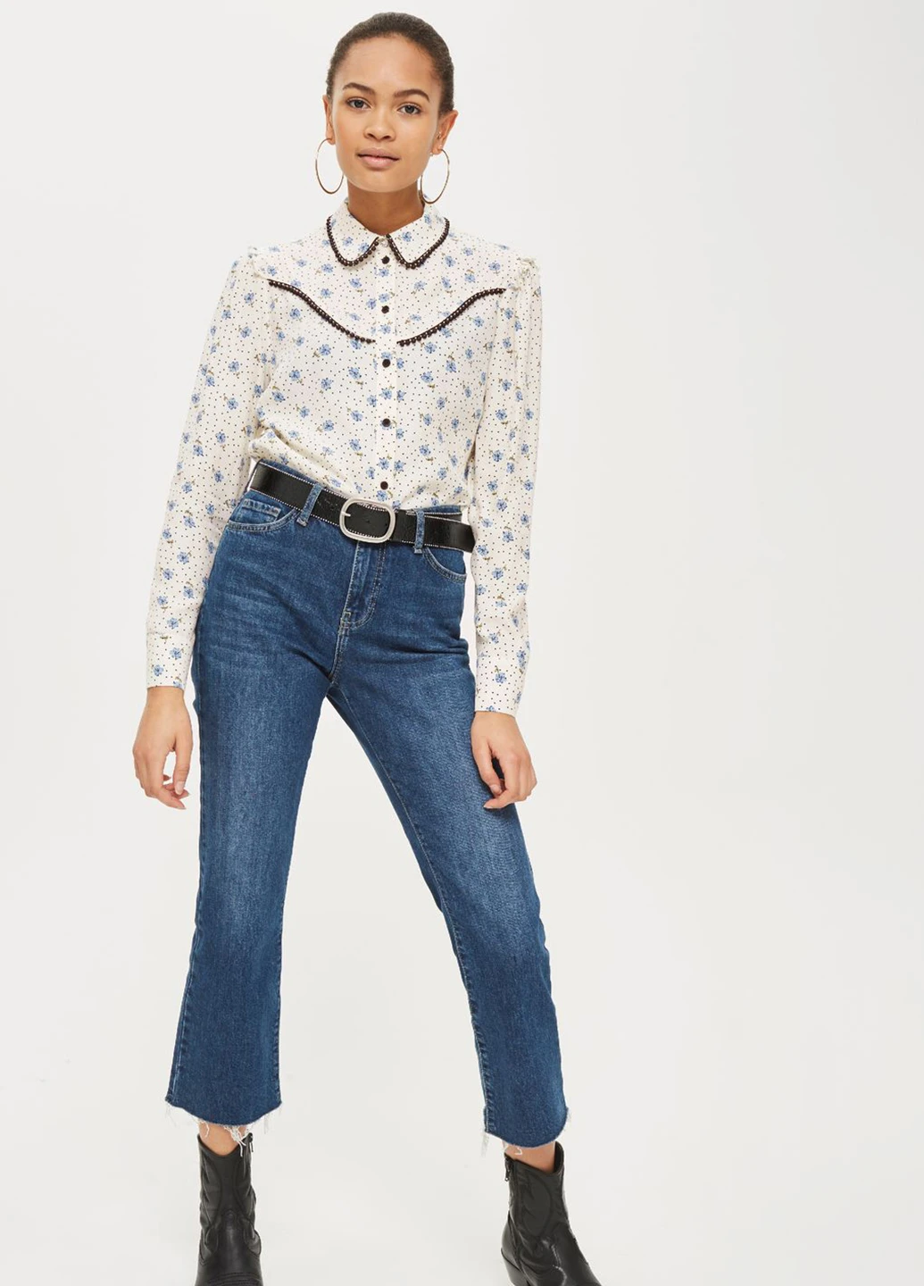 Молочна блузка Topshop