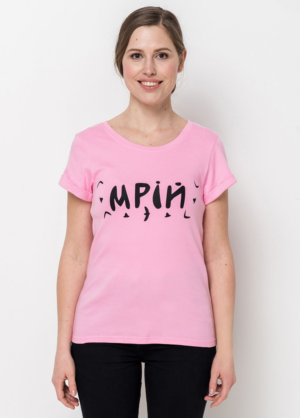 Розовая летняя футболка ProstoClothes