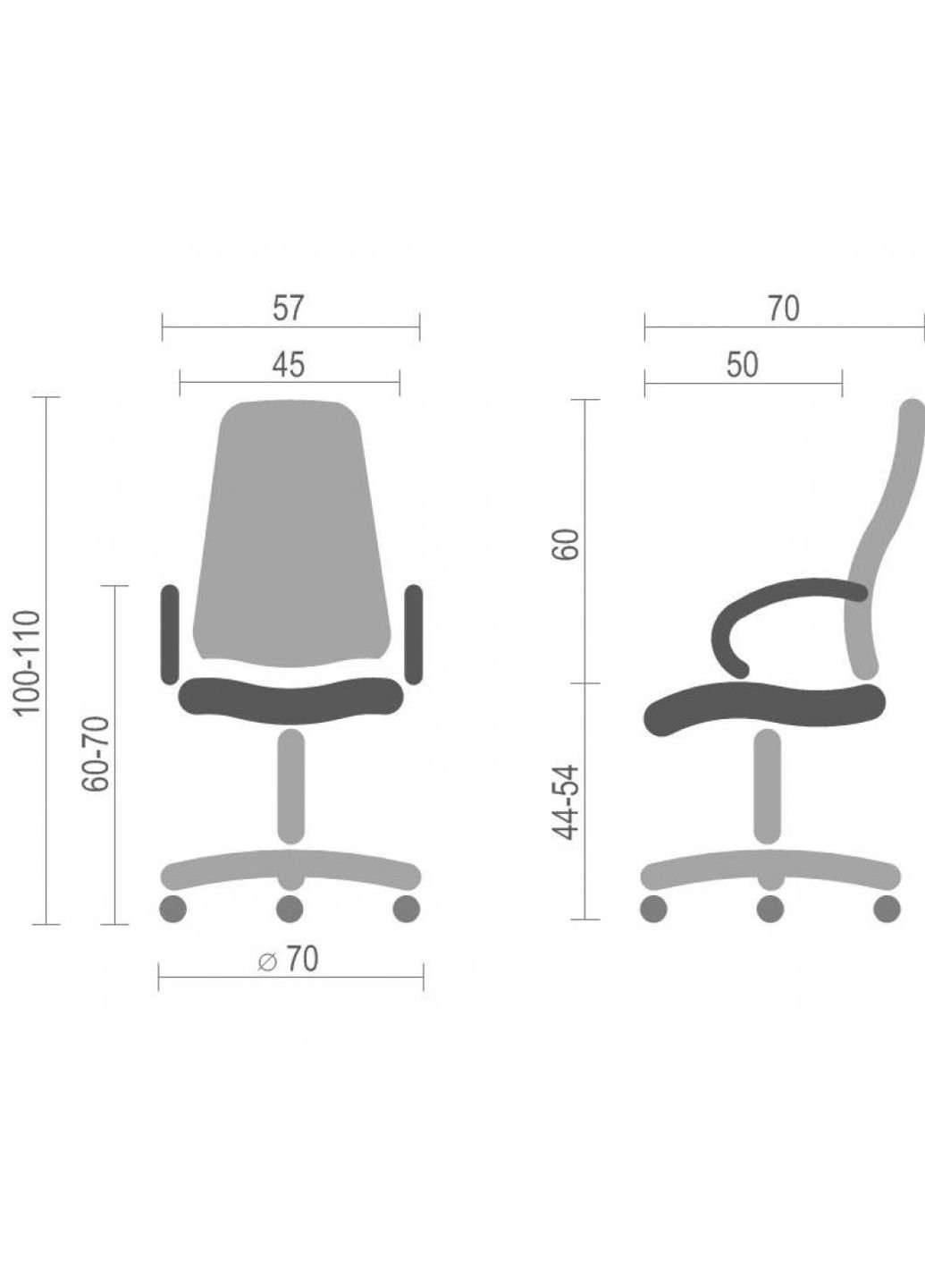 Кресло игровое Астон PL TILT Черное Аклас (251246701)