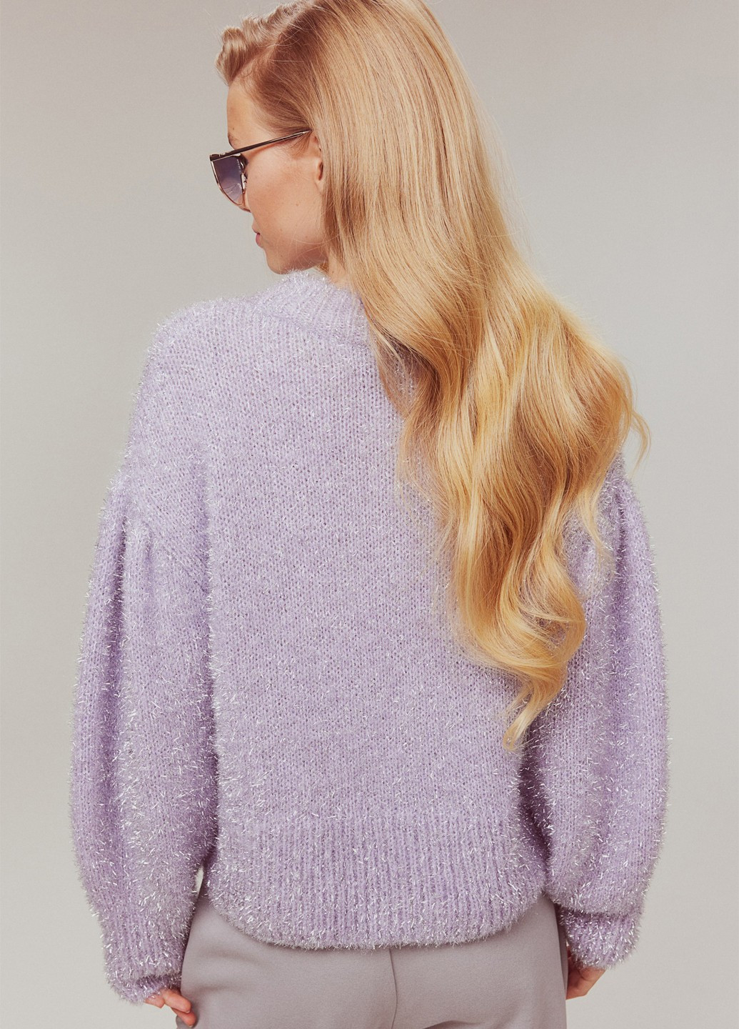 Сиреневый зимний джемпер джемпер H&M