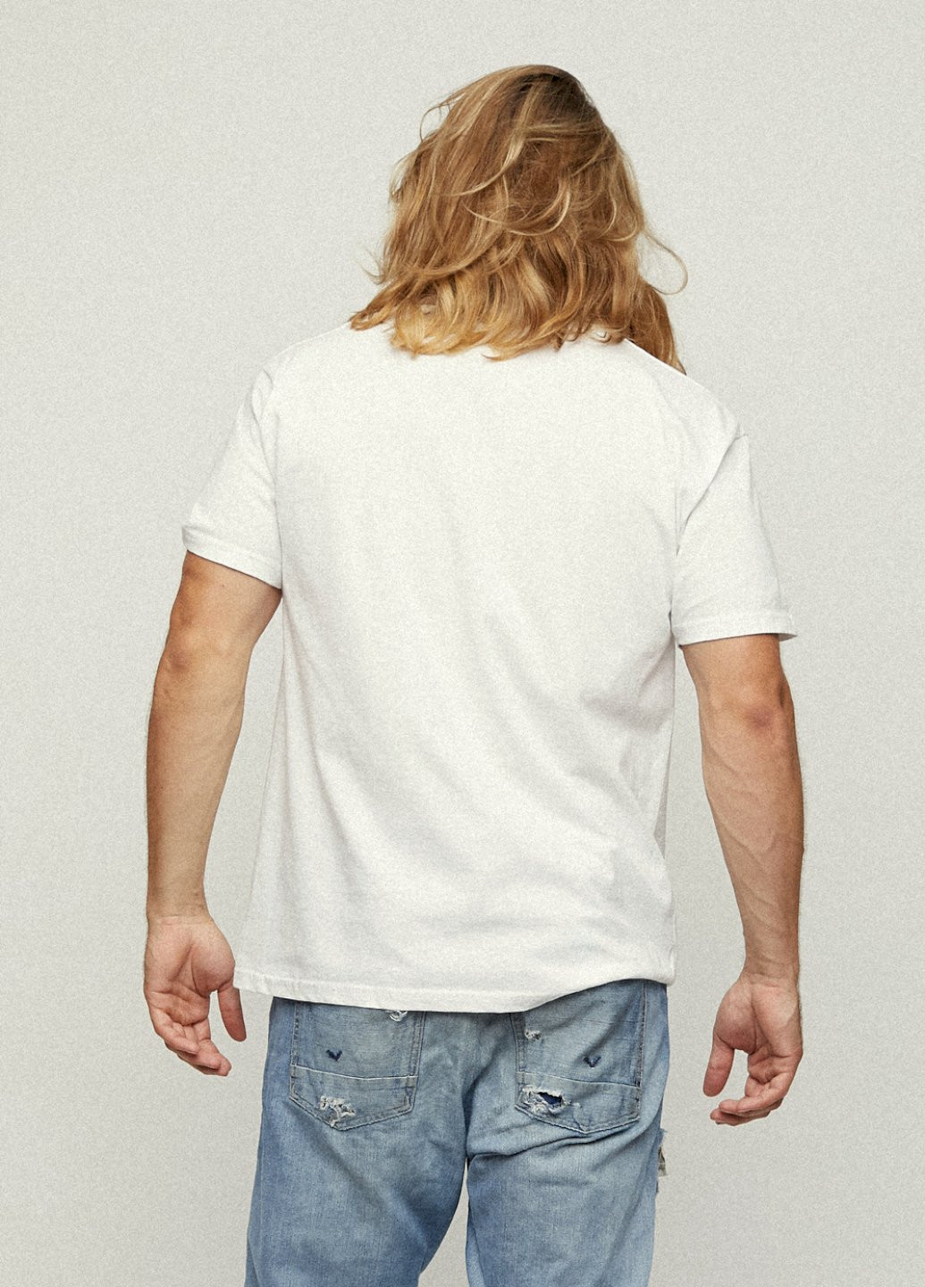 Біла футболка чоловіча basic /дихаючий принт/ YAPPI