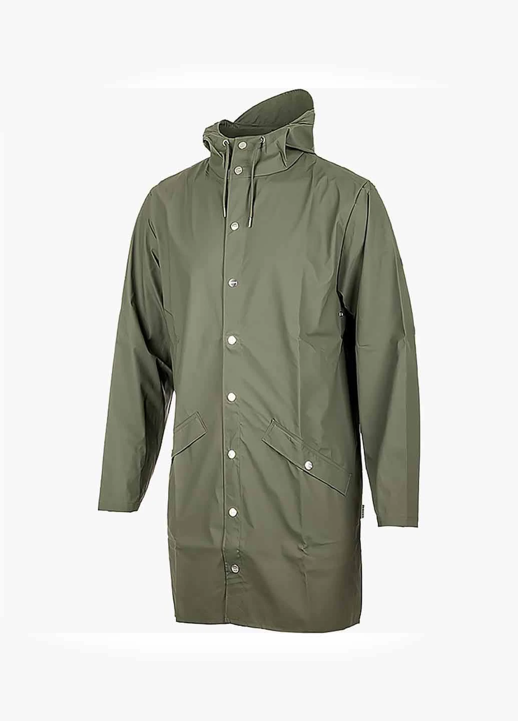 Куртка 1202-OLIVE Rains Long Jacket Green (368082461)