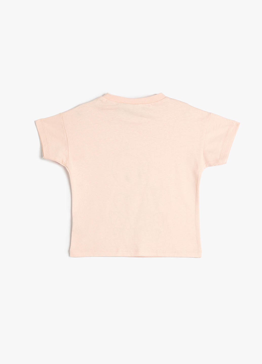 Персиковая летняя футболка KOTON