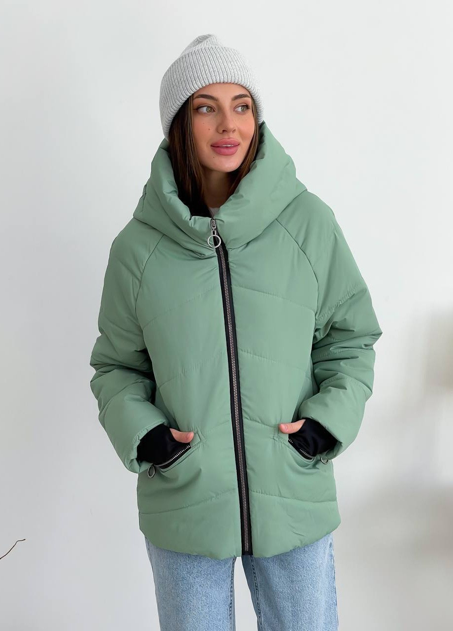 Зелена демісезонна куртка Moni&co