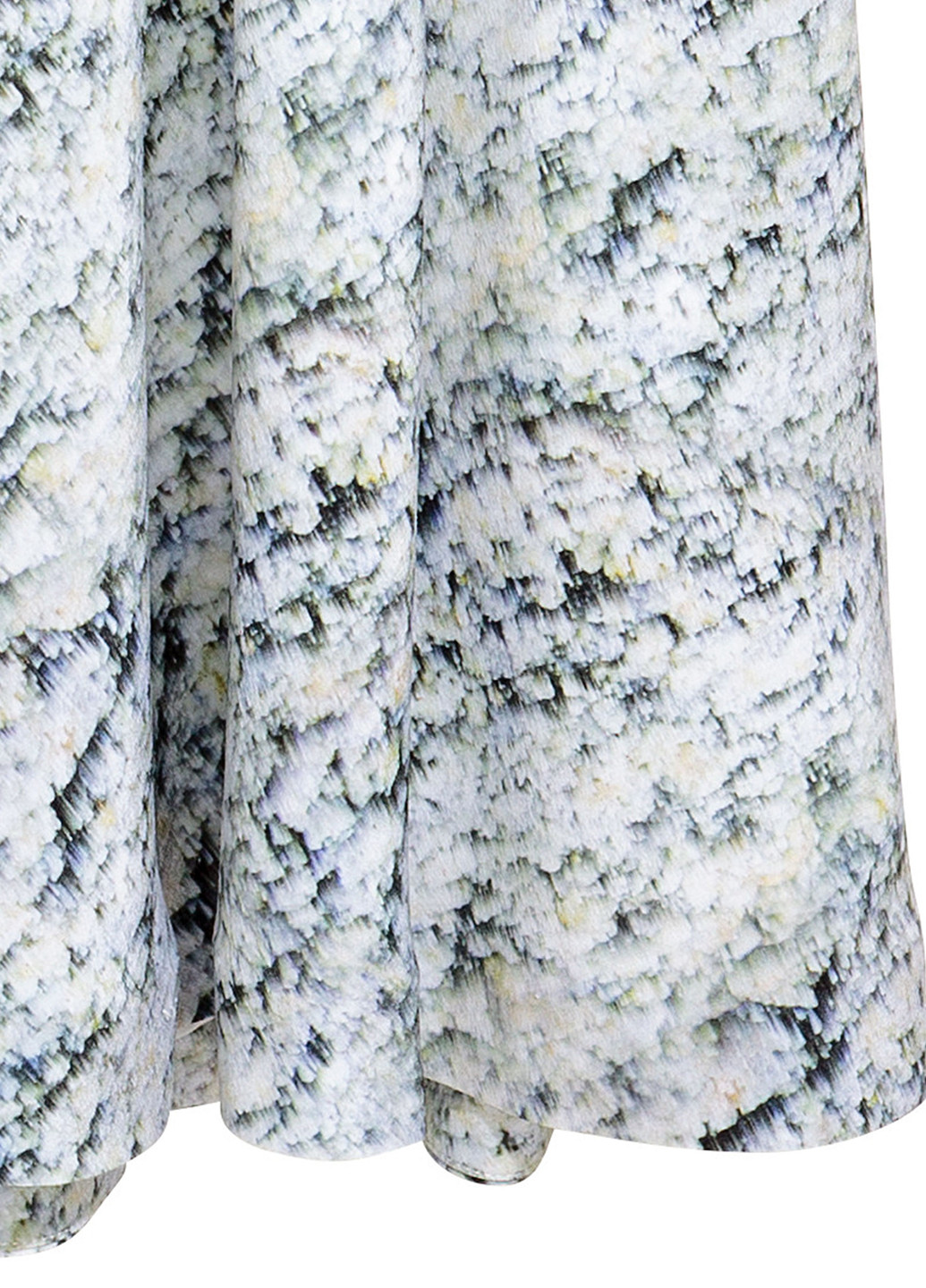 Светло-серая кэжуал с абстрактным узором юбка H&M клешированная