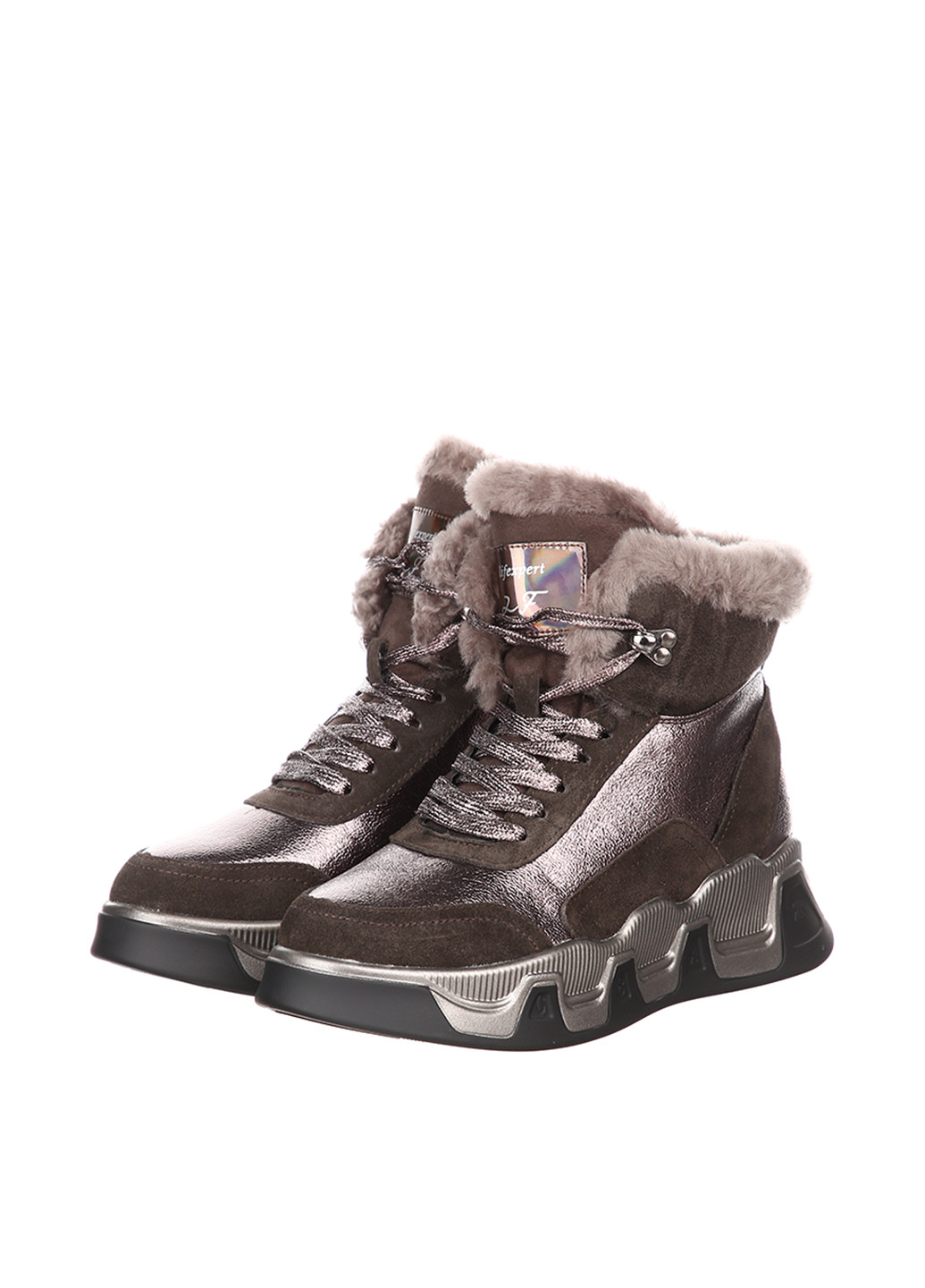 Зимние ботинки Allshoes с мехом из искусственной замши