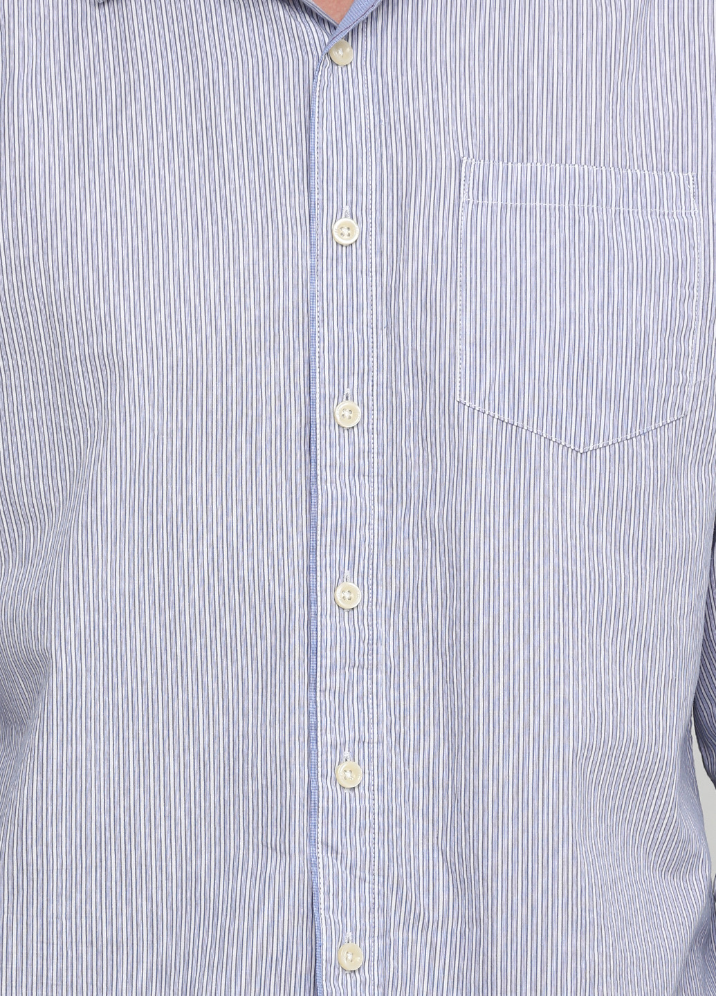 Голубой кэжуал рубашка в полоску Pepe Jeans