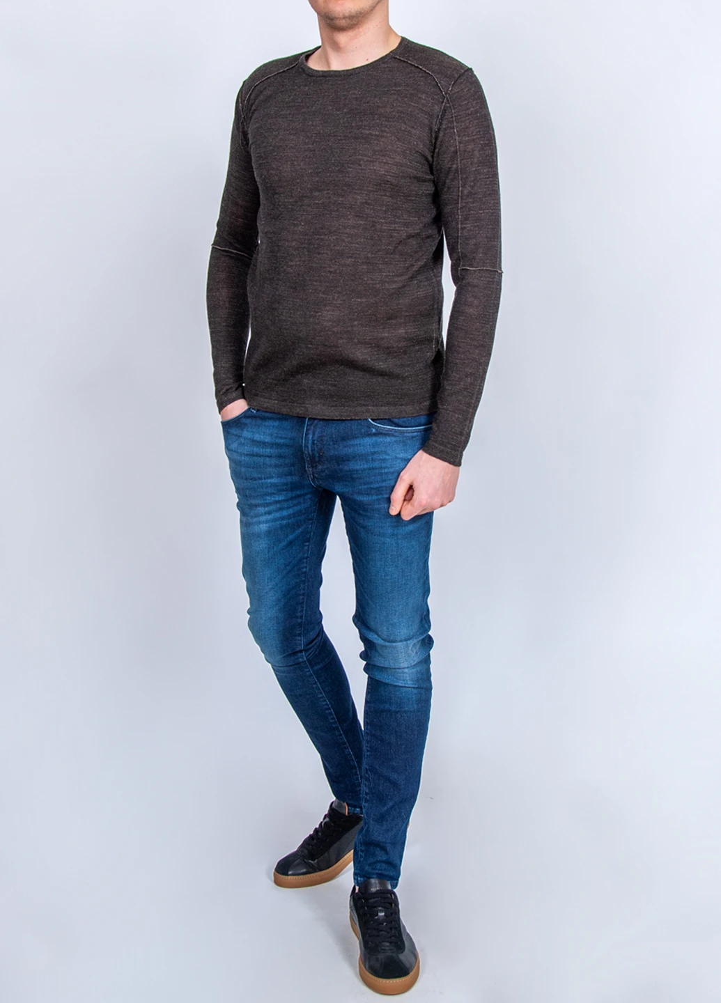 Коричневый зимний джемпер Antony Morato