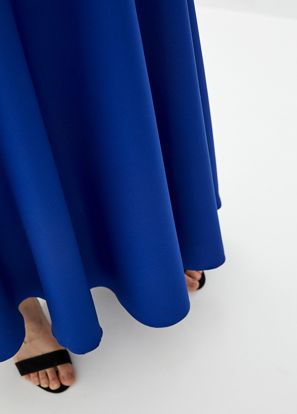 Синяя кэжуал однотонная юбка Podium клешированная