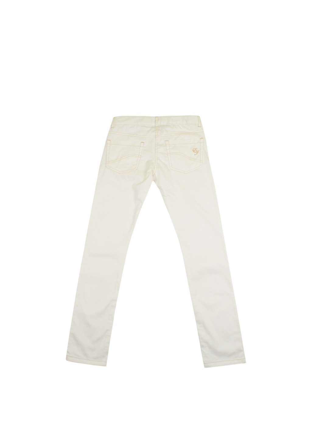 Белые кэжуал летние зауженные брюки Elsy