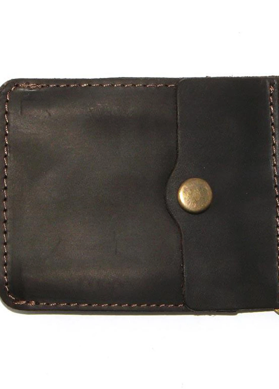 Зажим для денег DNK Зажим-H мелочь col.F коричневый DNK Leather (253933413)