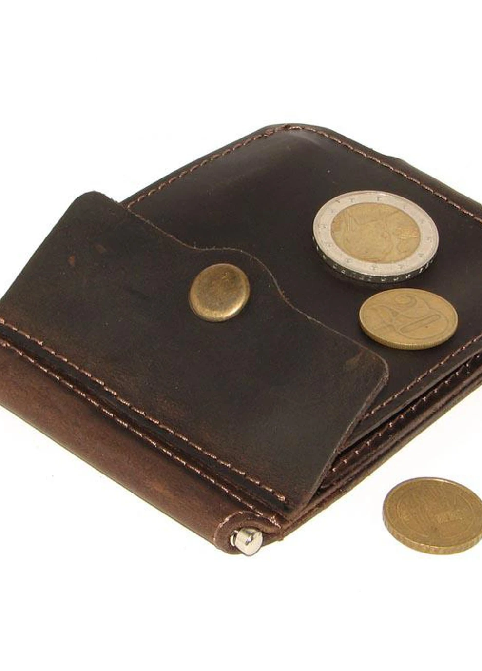 Зажим для денег DNK Зажим-H мелочь col.F коричневый DNK Leather (253933413)
