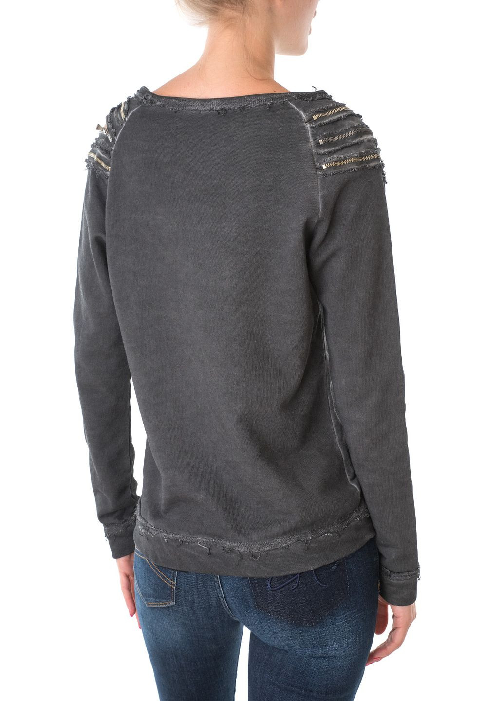 Сірий світшот Please однотонний (241230902)