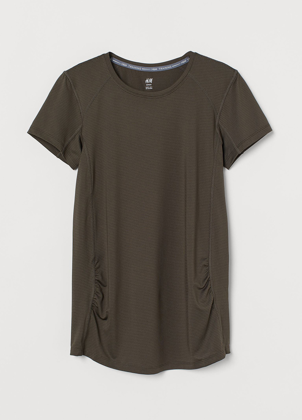 Хакі (оливкова) всесезон футболка для вагітних H&M