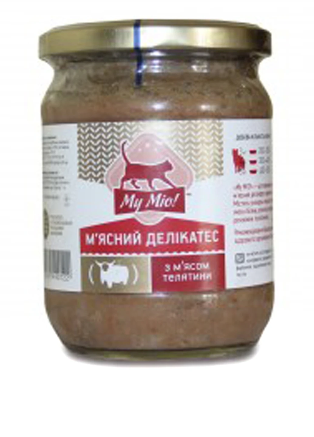 Мясные деликатесы для кошек (телятина), 500 г My Mio (17033886)