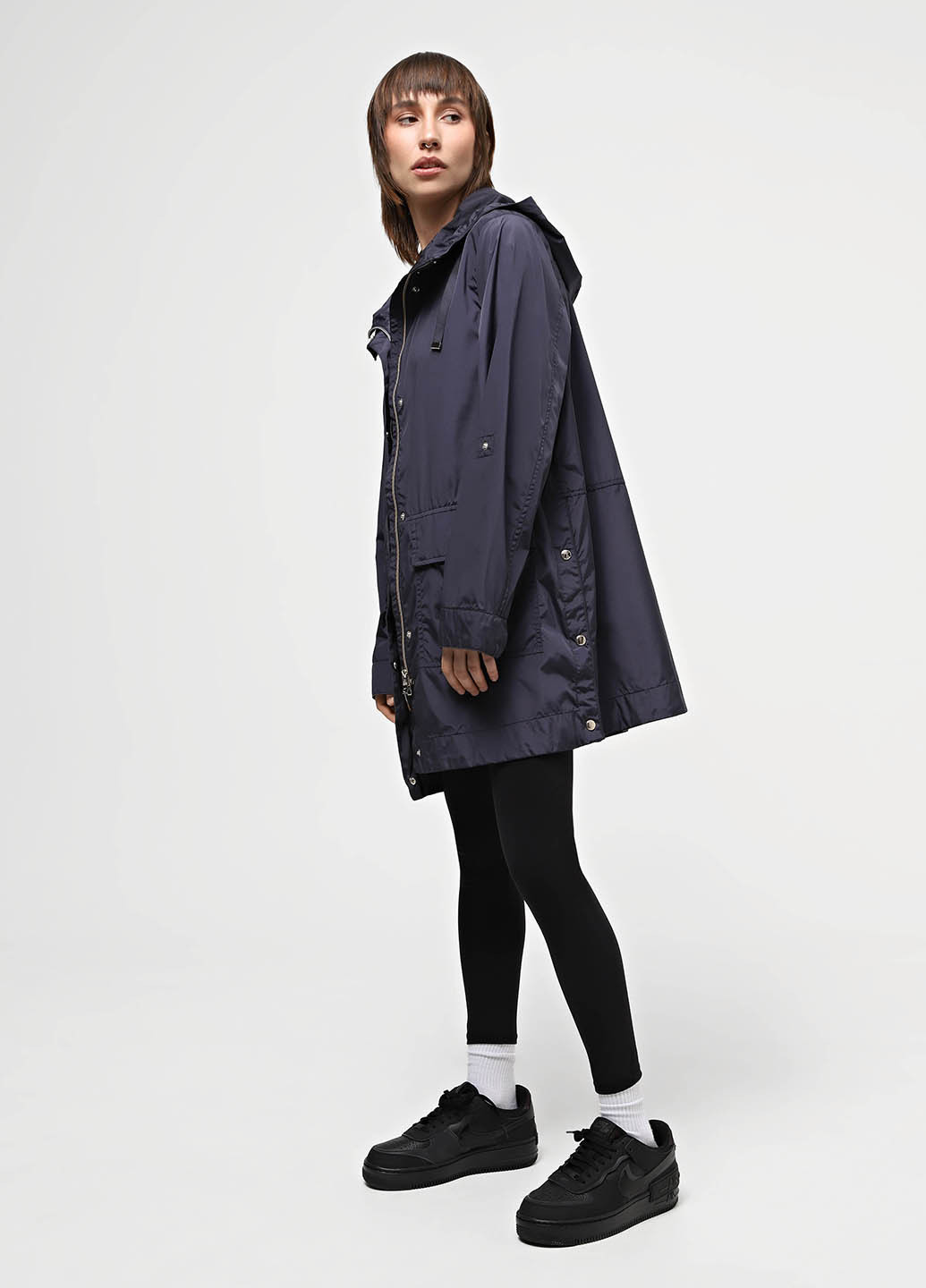 Темно-синяя демисезонная куртка Geox