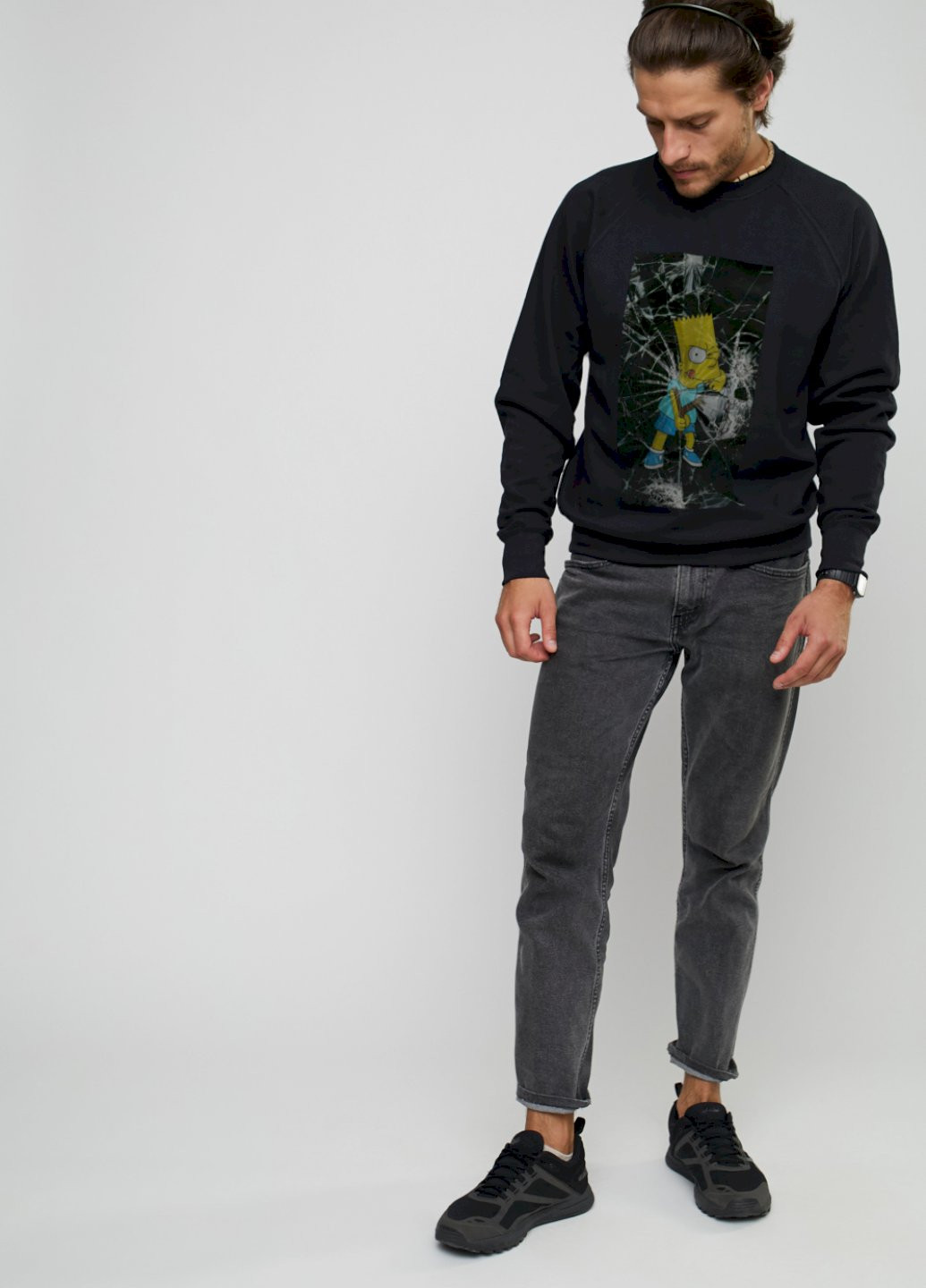 Чорний світшот YAPPI (198688869)