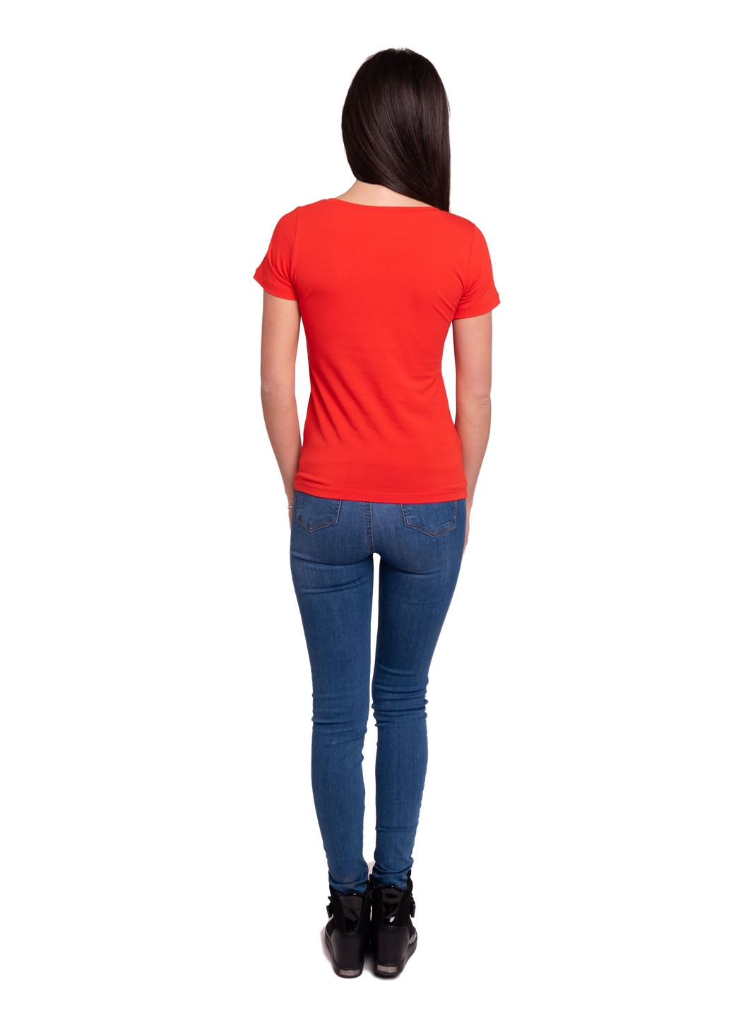 Червона всесезон футболка жіноча Наталюкс 41-2347